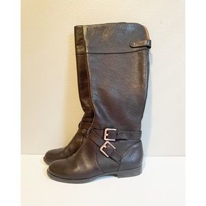 Calvin Klein Hayden Waxy Tumbled Leather boots